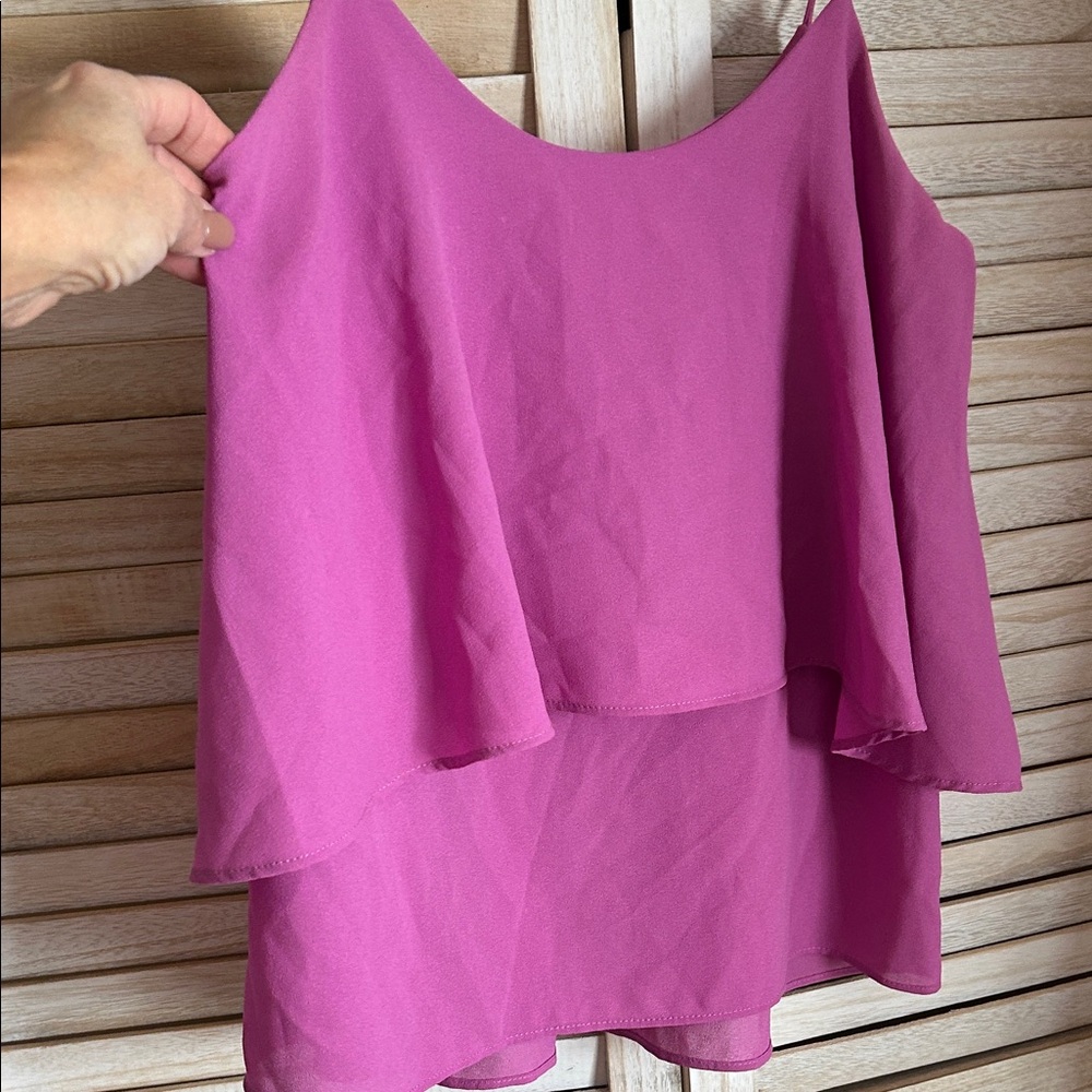 Paper Crane Fuchsia Sleeveless Blouse